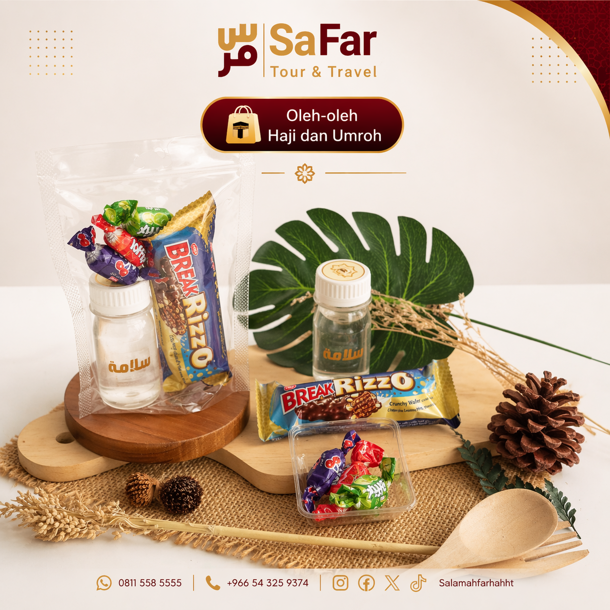Paket oleh-oleh umroh autentik dari Mekkah dan Madinah Salamah Farhah